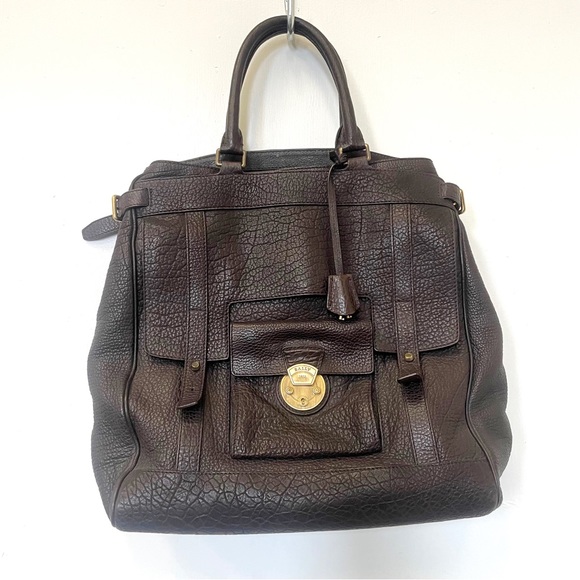 Bally Bags Bally Brown Leather Tote Poshmark